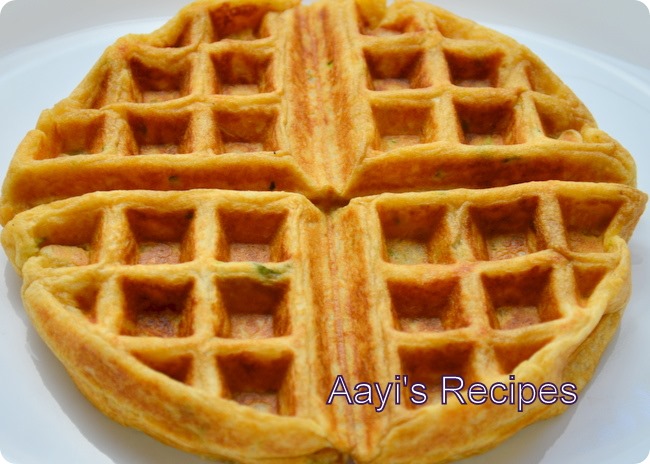 wheat flax zucchini waffles6