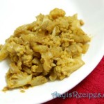 Cauliflower-Red chilli subji