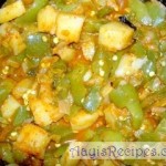 Masala Capsicum with potato(Punjabi batata)