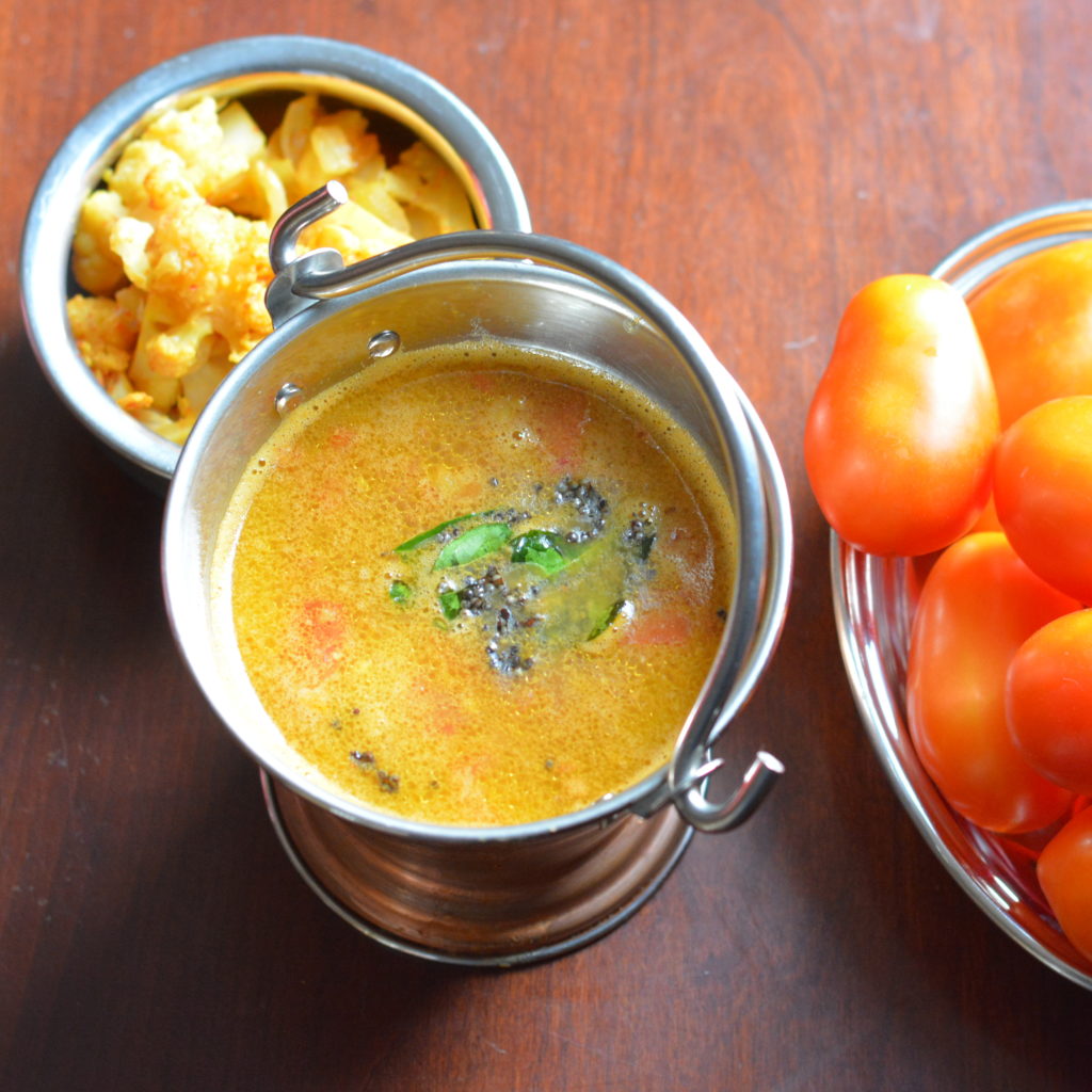 Rasam with coconut (Devasthana Saru/Rasam)