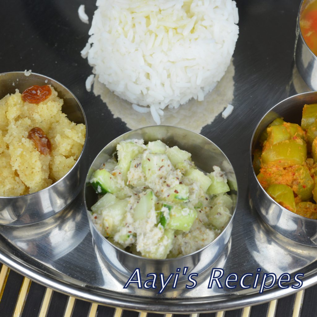 Cucumber chutney (Taushe huLel)