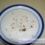 Rice noodles with sweet coconut milk (Shevayi/sevai and rosu)