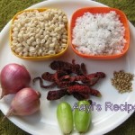 Brown cow peas sidedish (Bagade moLe randayi)