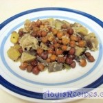 Chickpea-plantain stir fry (Chana-kele upkari)