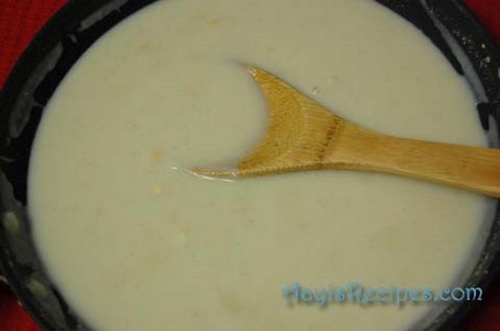 Rice-chana dal pudding (Tandla-chane dali paays or Madagane)