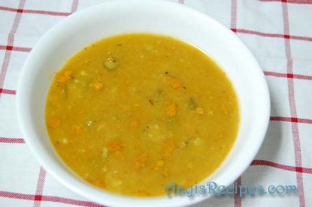Okra-lentil gravy(Bendekayi huLi/Bhende sambar)
