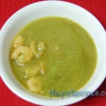 Shrimps green curry