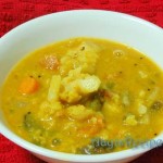 Vegetable kootu with kootu podi