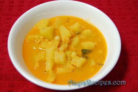 Pineapple-peas sidedish (Ananas vatane randayi)