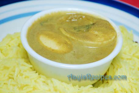 Egg curry with goda masala