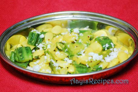 Dried val – ridgegourd sidedish