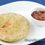Mint-Peas flatbread(Pudina-Matar Paratha)