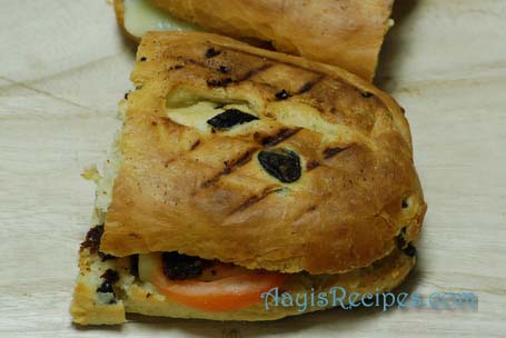 Tomato cheese panini