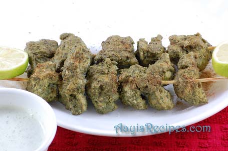 Chicken hariyali kabab