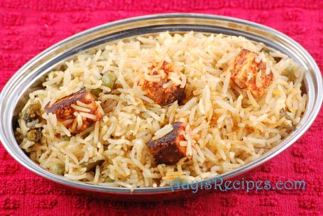 Paneer biryani