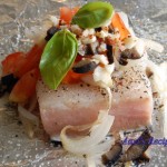 Baked halibut