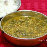 Moth Beans-Spinach Gravy (Matki – Palak Amti)
