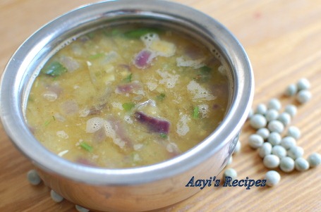 Green Dried Peas Gravy (Vatane Amti)