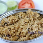 Black Eyed Beans – Plantain Pulav with Mint Chutney