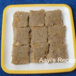 Finger Millet Sweetdish (Nanchne Duddalli / Ragi Manni / Ragi Halubayi) With Coconut