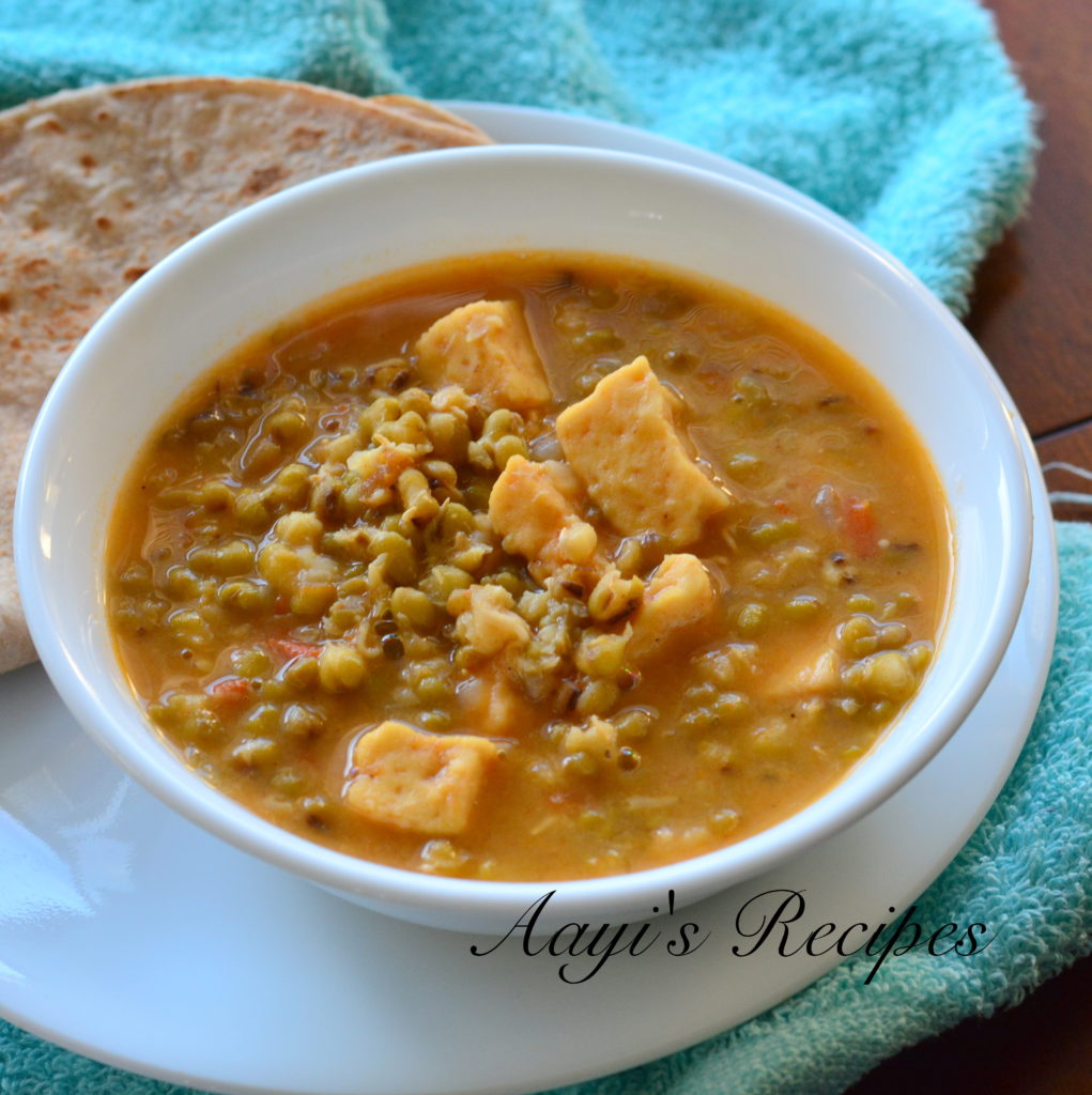 Green Moong – Paneer Masala