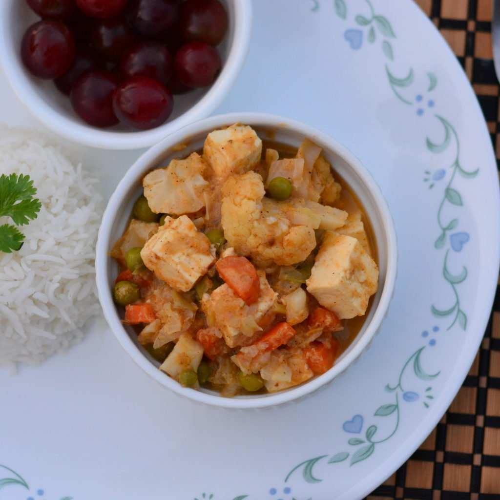 Paneer and Vegetable Curry