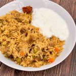 Soya Chunks Pulav with Coconut Milk