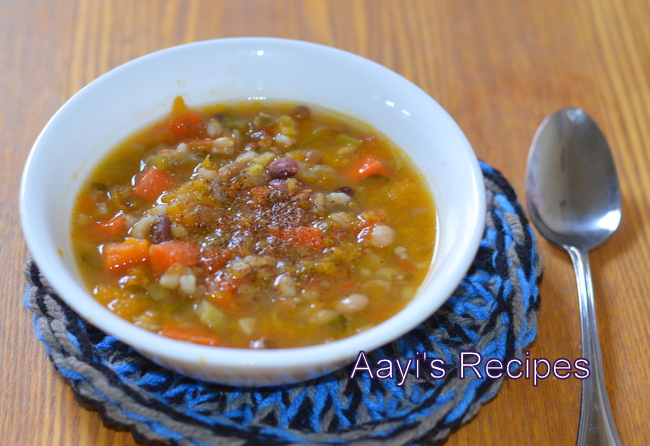 Beans – Butternut Squash soup