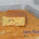 eggless banana cake with carrots and raisins