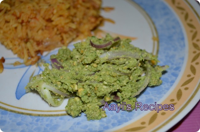 Mint – Onion Chutney (Pudina – Kanda Chutney)
