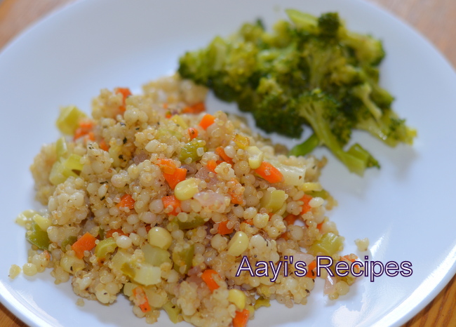 Quinoa – Pearl Couscous with Vegetables