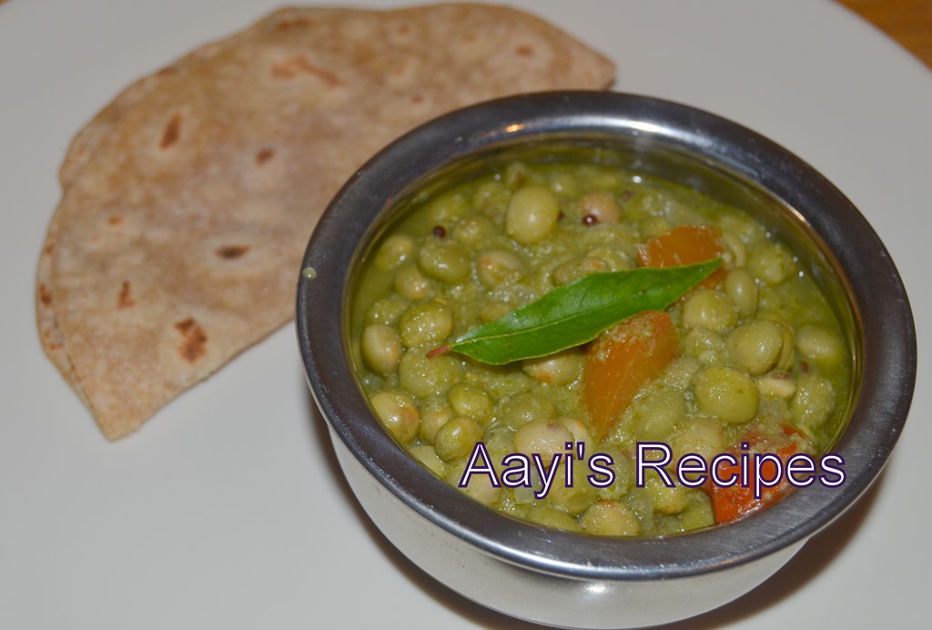 Pigeon Peas (Tuvar Lilva) in Coriander Masala