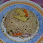 veg pulav with babycorn