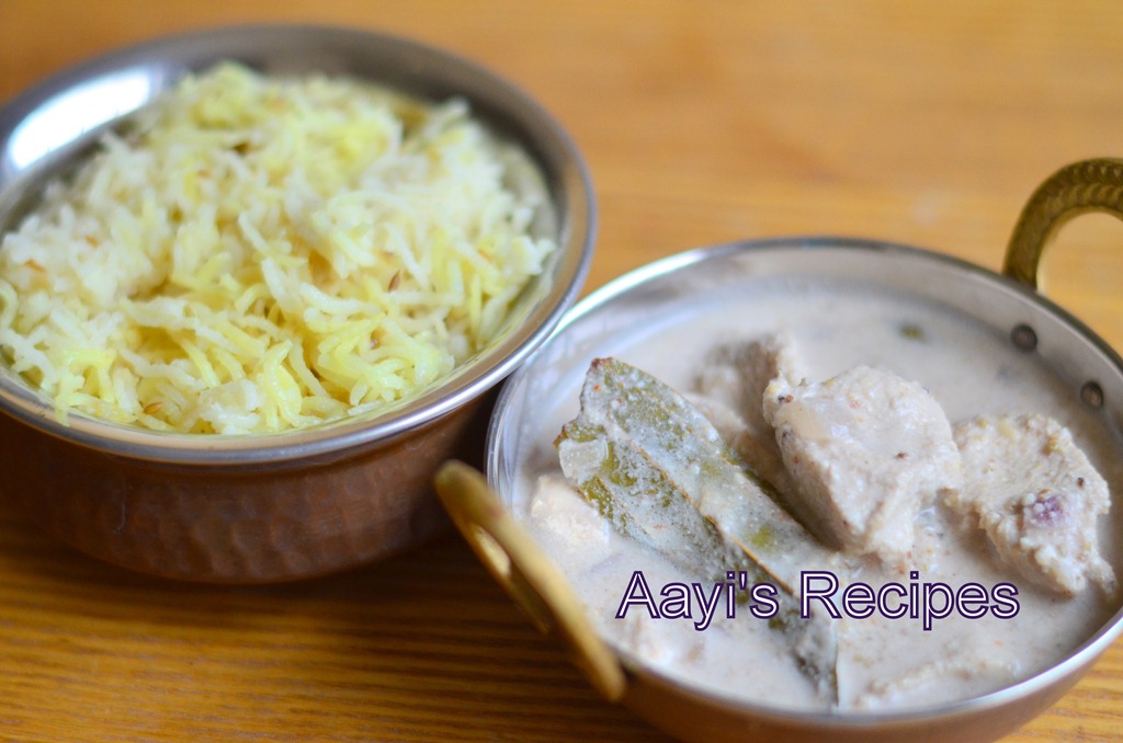 White Chicken with Yellow Rice