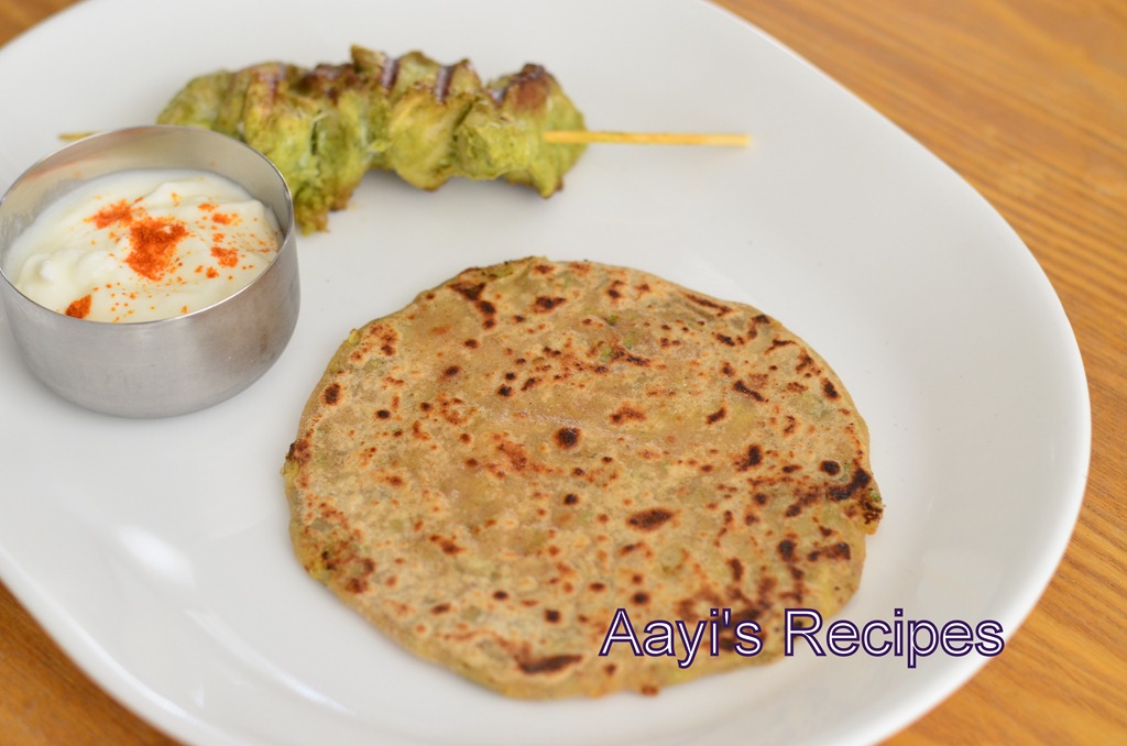 Zucchini – Peanut Parathas
